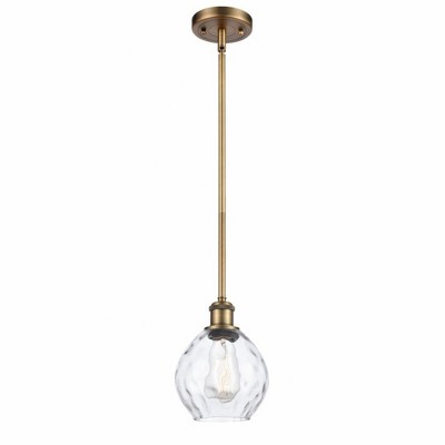 Waverly - 1 Light Stem Hung Mini Pendant In Industrial Style-9 Inches Tall and 6 Inches Wide