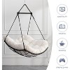 PAGED Swing Chair Outdoor, Hanging Hammock Chair for Patio, Bedroom, Courtyard, with Anti-Slip Safety Rings - 4 of 4
