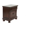 Vynxaria Wood Nightstand - Antique Cherry Color, 29" x 18" x 30"H, Classic Design, Bedroom Essential - 3 of 4