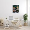 Stupell Industries Regal Peacock On Chair Falling Palm Fronds Canvas Wall Art - 2 of 4
