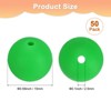 Unique Bargains Round Loose Rubber Beads Craft Smooth Ball Small Hole for DIY Crafts 50 Pcs - 3 of 4