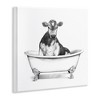 Stupell Industries Cow in Bathtub Sketch Wall Plaque Art - 2 of 4