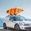 VEVOR Kayak Roof Rack, 1 Pair J-Bar, Soft Roof Rack, Top Mount Tie Down, Carrier for kayak, Surf Board, Canoe, SUP, Ski Board, Mount on Car, Black - 2 of 4