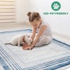 ChicFurnit Rugs 5'x7' Vintage Waterproof Extra Large Area Rugs Carpet Non-Slip Rug Pads Washable Rug for Indoor Room, Multicolored, 90"*63"*0.35" - 4 of 4