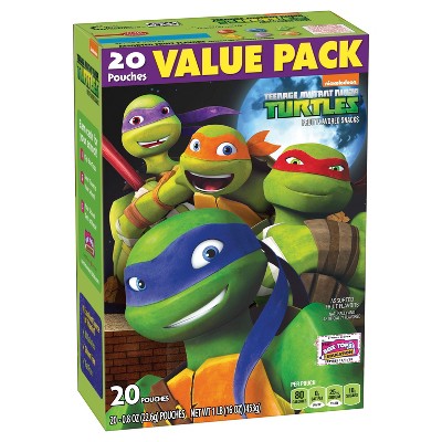 Betty Crocker Fruit Snack Value Pack, Ninja Turtles