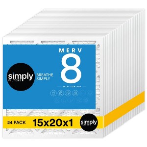 Simply Air Filters, MERV 8, 24 Pack, Furnace Air Filter for HVAC - 1 of 4