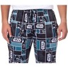 Star Wars Mens' Movie Film Logo Darth Vader Helmet Sleep Pajama Pants Grey - image 3 of 4