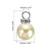 Unique Bargains Beautiful Designer DIY Jewelry Making Faux Pearl Pendants 100 Pcs - 2 of 4