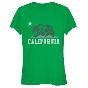 Juniors Womens Lost Gods California Bear T-Shirt - 1 of 3