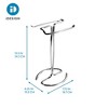 iDesign Metal Hand Towel Rack, The Axis Collection � Holds 2 Hand Towels, 7.75" x 6.25" x 13.5", Chrome - 4 of 4