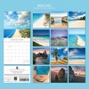 2026 Square Wall Calendar, Beaches, 16-Month Natural World Theme, 180 Reminder Stickers (12x12 In) - 4 of 4