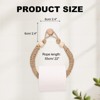 Unique Bargains Jute Rope Durable Retro Design Easy Installation Toilet Paper Holder 1 Pc - 2 of 4