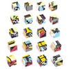 PICASSO-TILES 20 PC Vehicle Theme Magnetic Building Puzzle Cubes Set for Kids Ages 3+ - 3 of 4