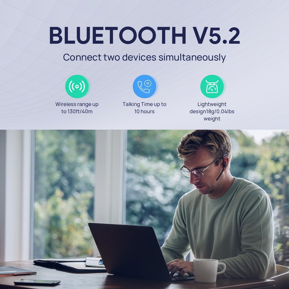 Yealink BH71 Pro Bluetooth Headset with USB-C/A Dongle - thumbnail 4