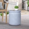 Maggift Patio End Table, Decorative Unique Design Coffee Table for Drinks, Plants and Accessories, Blue, 15.5"*15.5"*18.5" - 4 of 4