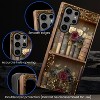 BONGEEK Case Compatible with Samsung Galaxy S24 Ultra,Scratch Resistant Hybrid 6-Layer Hard Shell Bright Phone Case,Books Flower Vintage Dark - 3 of 4