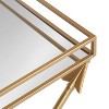 Kate and Laurel Madeira Rectangle Metal Tray Table, 21x14x26, Satin Gold - image 4 of 4