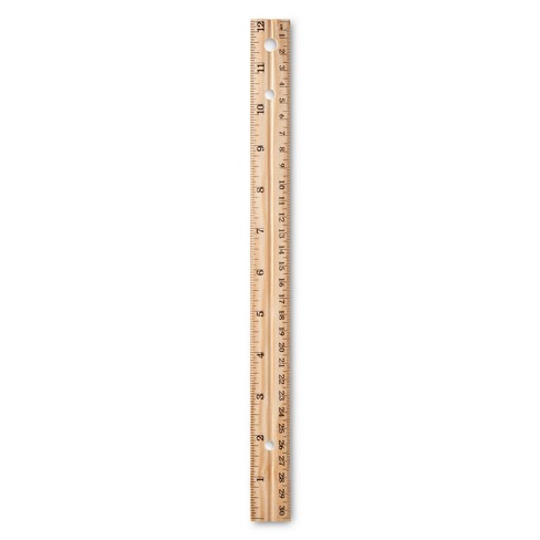 Wooden Rulers 3 Pcs - Rulers 12 Inch, Rulers for Kids Great for School,  Classroom - Wooden Ruler for Home and Office (30 cm)