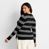 Women's Crewneck Zip-Front Sweater - Future Collective - 2 of 3