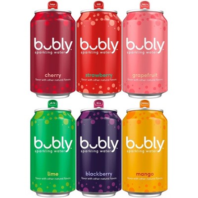 Bubly Sparkling Water, Flavor Variety Packs - 12 Fl Oz Can (Pack of 18)