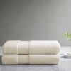 Vynxaria Natural 2 Piece Turkish Cotton Bath Sheet Set - 2 of 4
