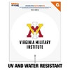 Virginia Military Institute Keydets Logo Automotive Car Window Locker Circle Bumper Sticker - 2 of 4