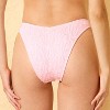 Women's Smocked Low-Rise Extra High Leg Extra Cheeky Bikini Bottom - Wild Fable™ - 2 of 4