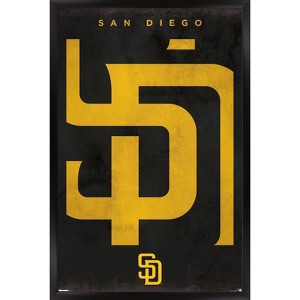 Trends International MLB San Diego Padres - Logo 25 Framed Wall Poster Prints - 1 of 4