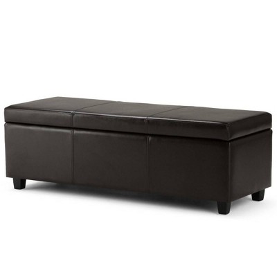 target faux leather ottoman