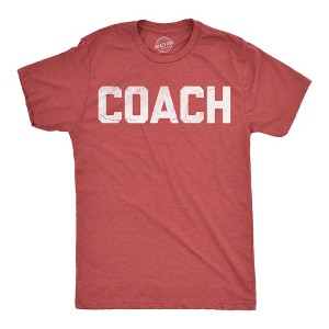 Mens Funny T Shirts Coach Sarcastic Sports Team Graphic Novelty Coaching Tee For Men - Crazy Dog Men's T Shirt Gift for Teacher - 1 of 4