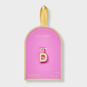 14K Gold Dipped Pearl Letter Charm - A New Day™ Gold - 1 of 2