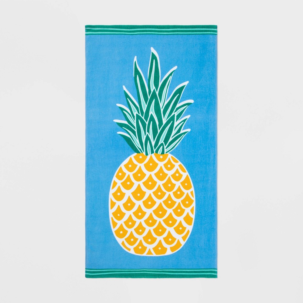 Pineapple Printed Beach Towel - Sun Squad