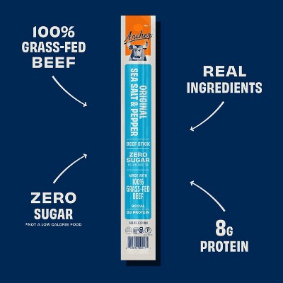 Archer Jerky Original Salt & Pepper Beef Meat Sticks - 8oz/8ct