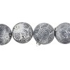 Northlight Leaf Etched Glass Christmas Ball Ornaments - 4" (100mm) - Gray - 4ct - 3 of 4