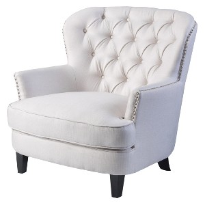Fabric Club Chair - Ivory - Christopher Knight Home