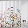 LunaLulinlk Floral Shower Curtain,Spring Colorful Flowers Waterproof Fabric Bathroom Curtain with Hooks - 3 of 4