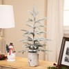 Northlight Heavily Flocked Potted Artificial Christmas Sprucetree - 24" - Unlit - 2 of 4