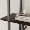 ODK 5 Tier Tall Bookshelf, 71 Inch Rattan Classical Book Shelf with Storage, 5 Open Storage Bookcase with Metal Frame for Living Room, Home Office - 4 of 4