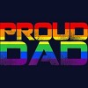 Adult Design By Humans LGBTQ+ Proud Dad Father's Day By KangThien T-Shirt - 2 of 2