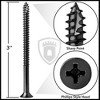 Cauldham  #9 x 3 Inch Wood Screwsh for Door Hinges - 25 pack - 4 of 4