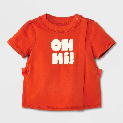 Image of Baby Adaptive T-Shirt - Cat & Jack™ Orange 3-6M