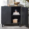 Okak Modern Sideboard Cabinet, Bufft Cabinet with 4 Doors and 4 Shelves, Storage Cabinet for Living Room, Dining Room - 3 of 4