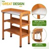 Karl Home Outdoor Fir Wood Garden Potting Bench - 4 of 4