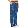 Ashford & Brooks Women's Woven Short Sleeve Shirt and Pajama Pants Set - 4 of 4