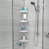 Hirise Four Corner Standing Shower Caddy With 9' Tension Pole Rust Proof  Aluminum Shower Organizer - Better Living Products : Target