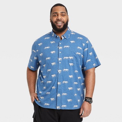 mens short sleeve button down shirts big and tall