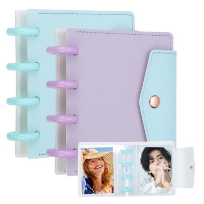 Unique Bargains PP Detachable Kpop Photocard Holder Book 1 Set/2 Pcs