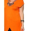 Women's Plus Size Embellished V-Neck Fenella Tunic Top - White Mark - 3 of 3