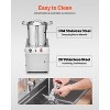 VEVOR Food Processor & Vegetable Chopper, 4.3 Quart Food-Grade Stainless Steel Food Processor Chopper with 2 Extra S-Curve Blades, Silver - 3 of 4