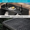 VYNXARIA 47.5"W Wicker Outdoor Storage Cabinet with Tempered Glass Top and Adjustable Shelf - 3 of 4